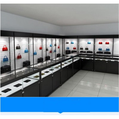 Retail shop glass counter display cabinet for promotion gift